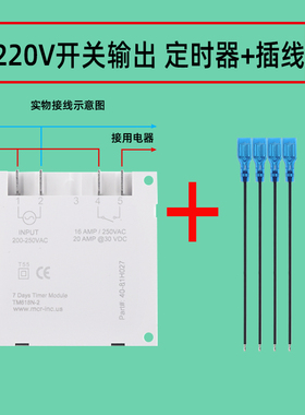 电源时控开关5V6V24V12V220V自动循环断电智能定时开关时间控制器