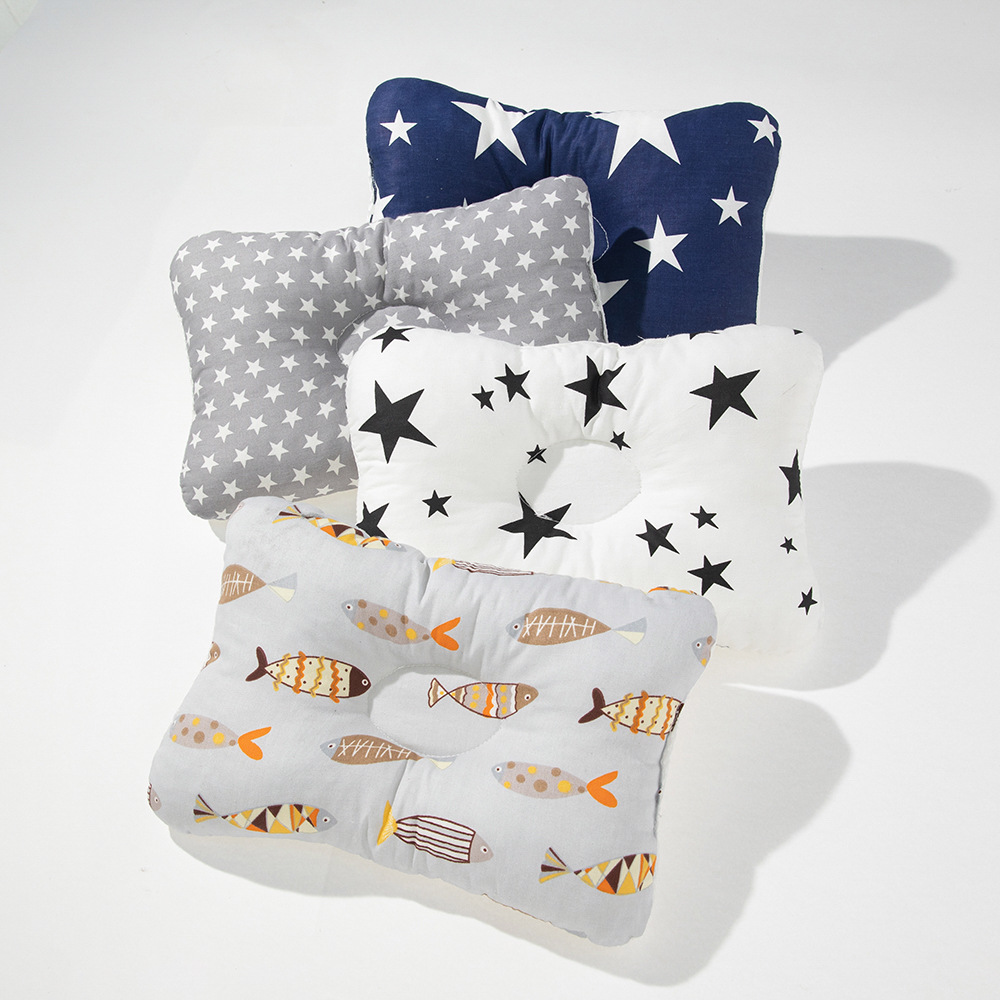 婴儿定型枕头防偏头冬夏两用固定头型透气侧睡枕0到3