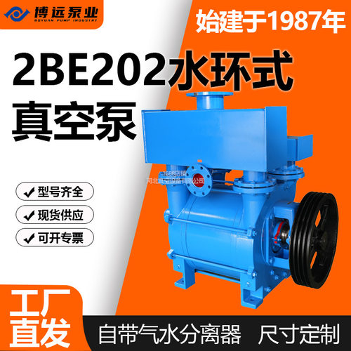 2BE202水环式真空泵上置气水分离工业高真空高效节能现货博远泵业
