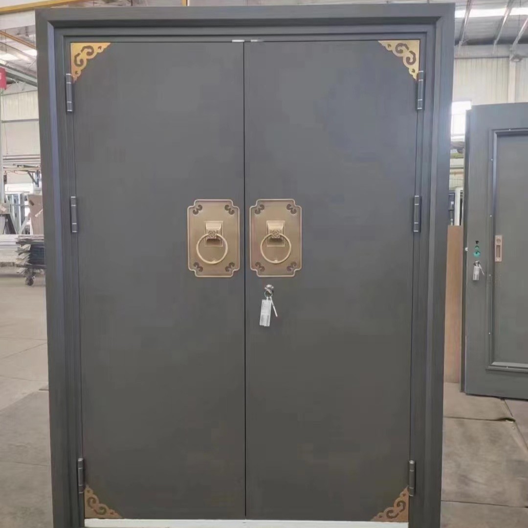 防盗别墅纯铜门钢质仿铜门铁艺门电动大门农村防盗门不锈钢门入户