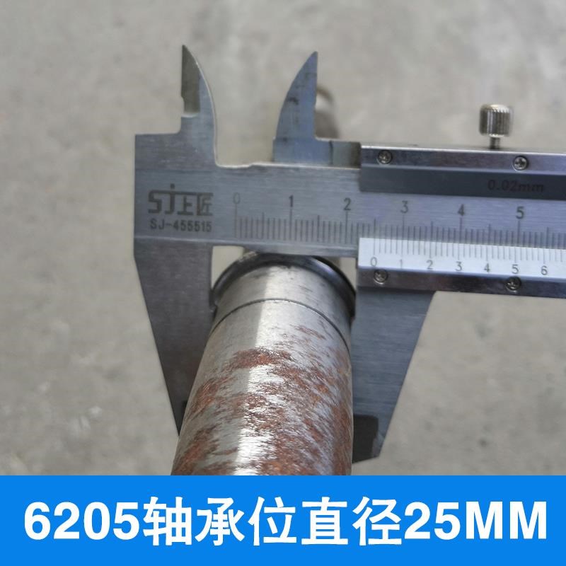 工地电动手推车拉砖后桥半轴 18齿6205轴承米键半V轴三轮车传动轴