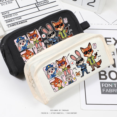 疯狂动物城朱迪尼克边笔袋