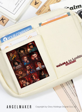 怪奇物语StrangerThings周边谷子美剧粉丝礼物学生帆布笔袋文具袋