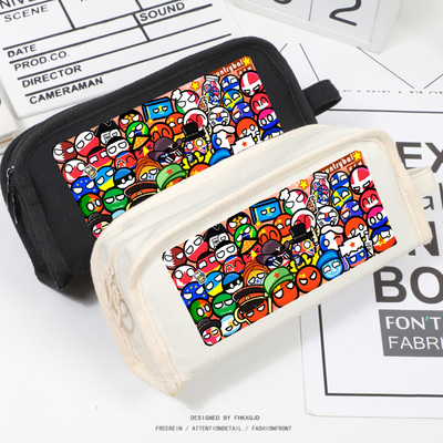 波兰球团子CH圈国拟周边文具笔袋