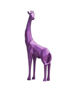 几何长颈鹿雕塑别墅房地产园林景观大型卡通玻璃钢抽象鹿动物摆件