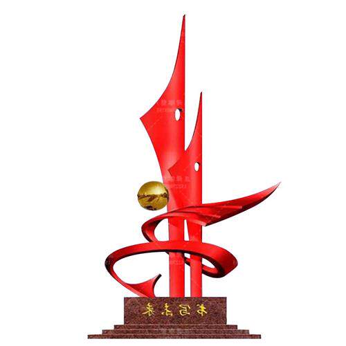 大型不锈钢校园雕塑现货户外广场园林景观白钢抽象镜面金属大摆件