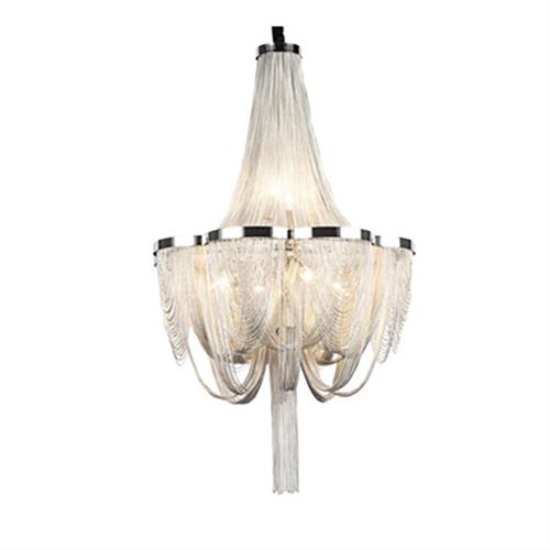 后现代铝链吊灯流苏灯客厅餐厅灯卧室灯别墅酒店会所吊灯链条灯