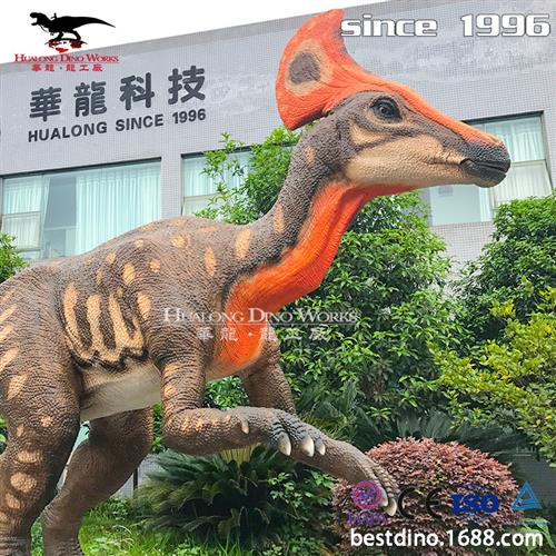 自贡恐龙模型摆件厂家仿真机械扇冠大天鹅龙恐龙乐园恐龙玩具美陈
