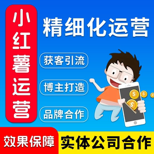 小红薯运营策划合作xhs书推广笔记视频剪辑定制账号托管打造设计