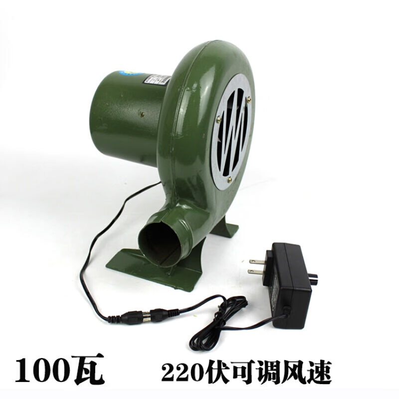 12电V动鼓风机烧烤小型220V调速交直流鼓风机家用30W60W100W220伏