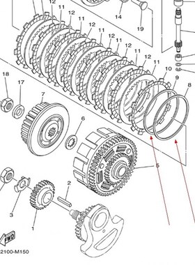 YZ450 WR250 426 YqFZ450 YFM700 YZ250F 400 125离合85铁圈弹簧