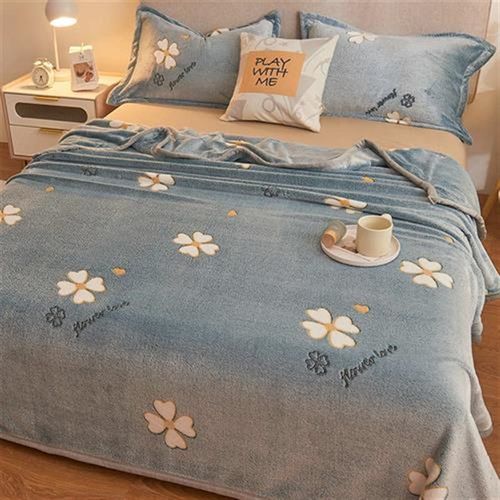 被子毛毯绒盖沙发毯床o单法兰绒单人毯空调毯子午睡单件卡通珊瑚