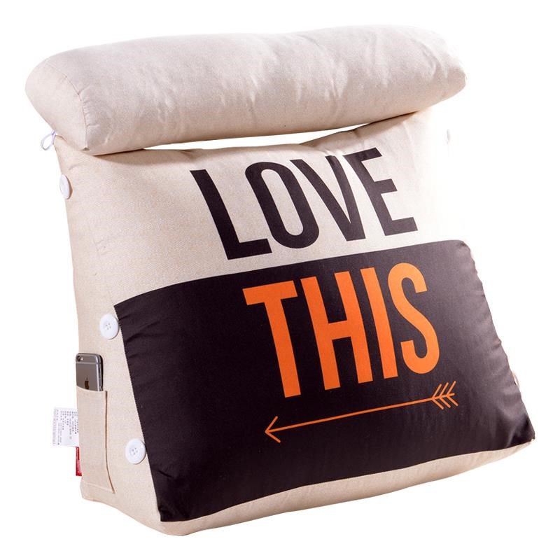 卧室床头软包榻榻米三p角靠垫带头枕大靠枕客厅沙发护腰抱枕靠背