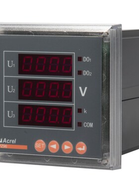 安科瑞PZ96-AV3/C 带RS485E通讯  嵌入式安装数显三相电压表