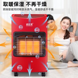 燃气取暖器天然气采暖炉煤气w液化气烤火炉室内速热家用移动取暖