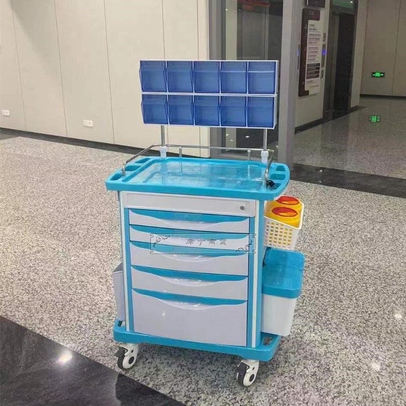 ABS手术室麻醉车抢救多功能推M车抢救车护士急救车