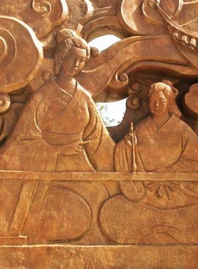 卫夫人浮雕半身像校园玻璃钢铸铜广场户K外纪念意义展览馆雕像定