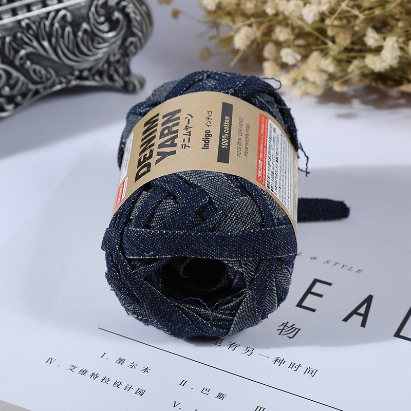 布条色织斑蓝布牛仔新款 棉质牛仔条纹T 服装辅料现货