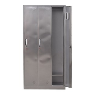 G240 201不锈钢三门更衣柜 1800 臻远 420 900W 银白色