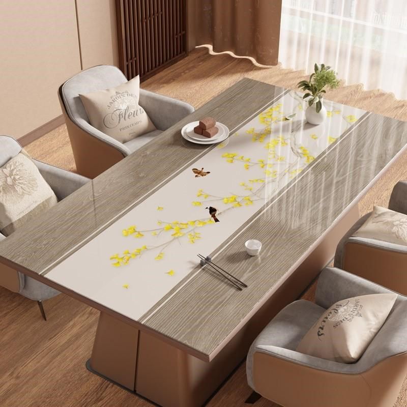 新中式台布软玻璃桌布免q洗防水防油隔热垫桌面家用茶几餐桌垫pvc,居家布艺,桌布,淘宝优惠券,粉丝福利购,淘宝优惠卷