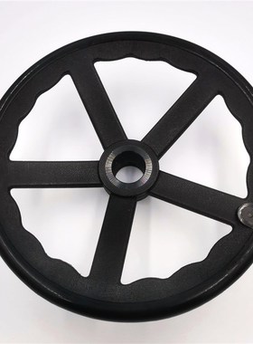 河北厂家销电动执h行机构手轮PA66/PP五辐handwheel配手柄量大从