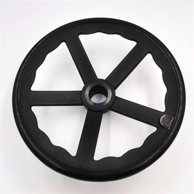 河北厂家销电动执h行机构手轮PA66/PP五辐handwheel配手柄量大从