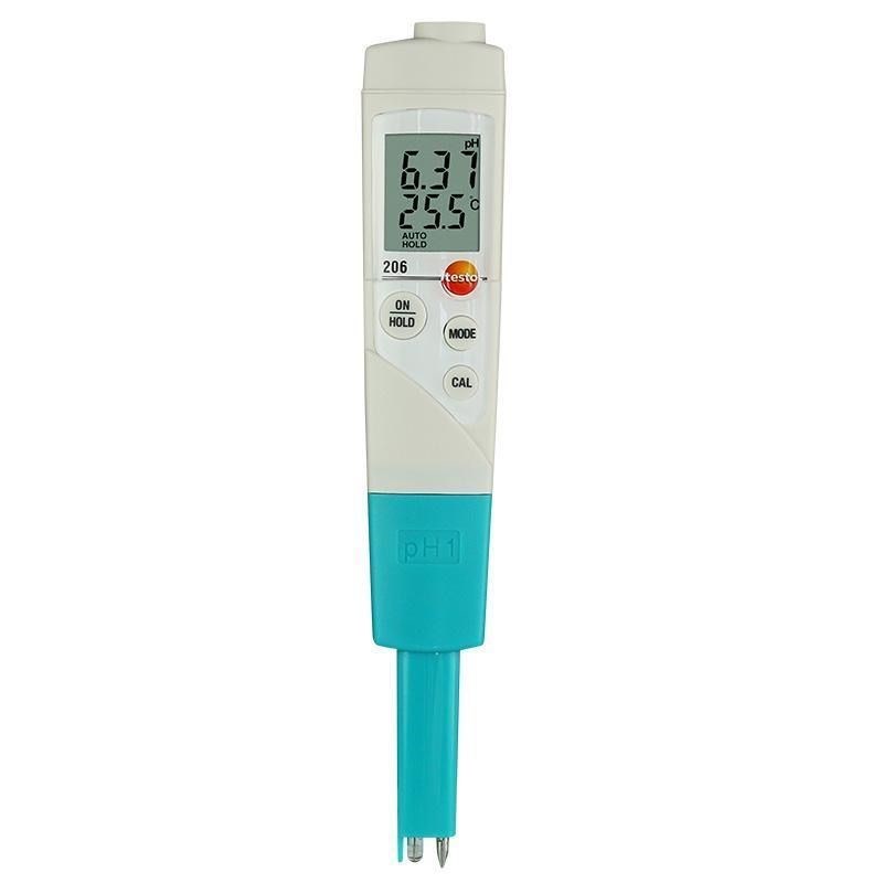 德图Tescto206ph1/pH2 205 酸碱度计 pH测试笔pH值测量仪PH计