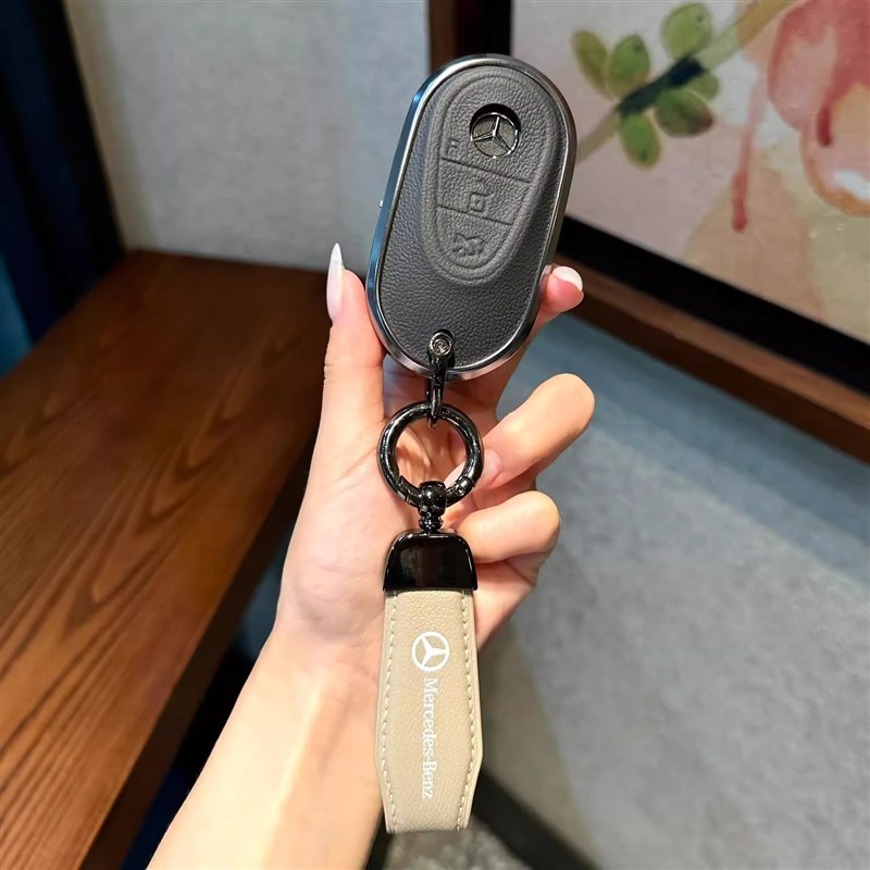 适用于钥a匙套24款E300L/GLC300L 扣车GLE/GLS级S450L包壳C260