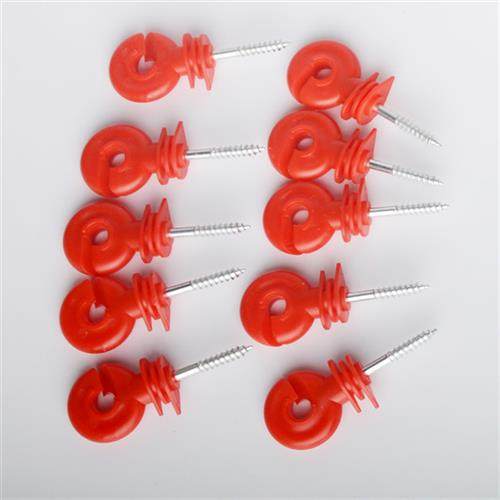 绝缘子电子围栏配件电网木u桩自攻螺丝钉畜牧养殖牛羊猪马牧场用