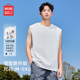 t恤男款 坎肩白色健身运动无袖 透气吸汗衫 名创优品纯棉背心男夏季