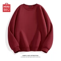 [Heavyweight Crisp Round Neck] Burgundy (Solid Color)
