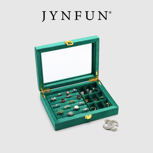 京梵JYNFUN高档首饰盒透明天窗款