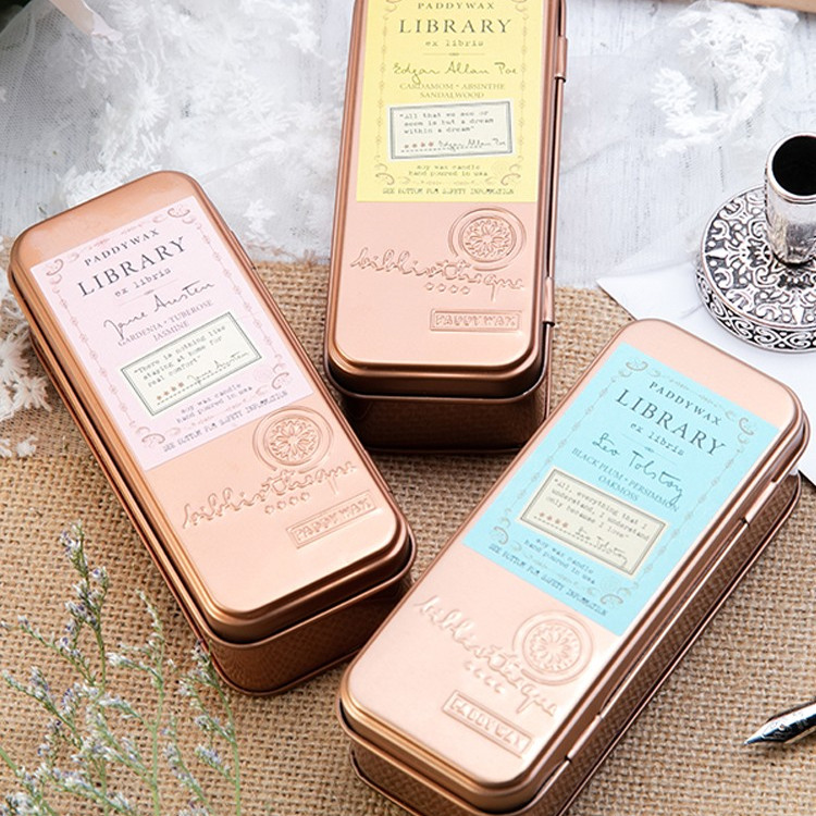 Paddywax药剂师图书馆大豆蜡双芯小众香氛旅行装卧室安神香薰蜡烛