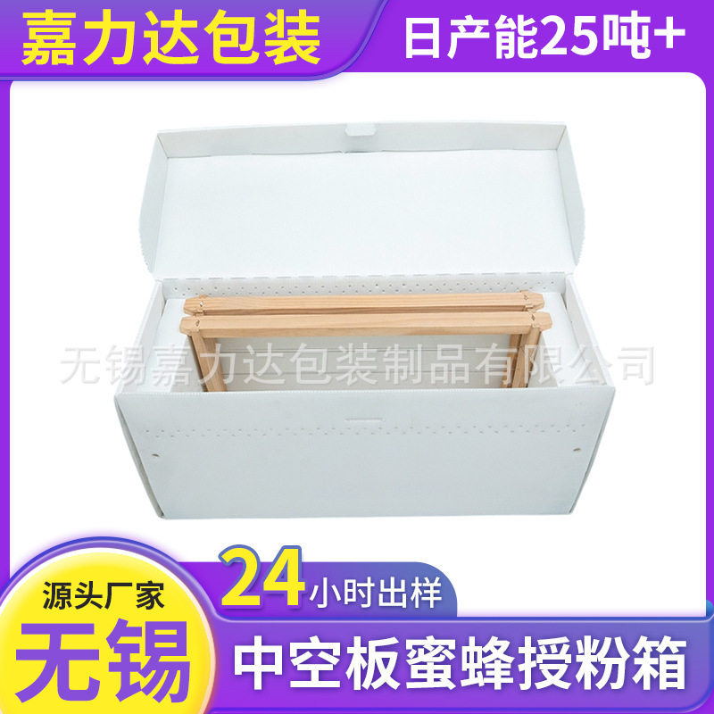 厂家直销中空板蜜蜂授粉箱 养蜂工具塑料蜂箱 蜜蜂育王传粉授粉箱