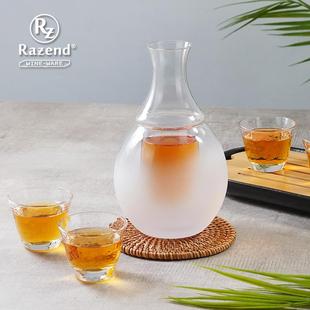 玻璃白酒烫酒壶清酒壶酒具 日式 家用米酒黄酒暖酒壶热酒酒杯