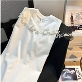 手工珠美式潮牌街头重磅t恤短袖男女时尚痞帅百搭513ADX794P38，商品下架区，星座513A