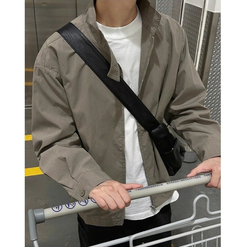 立领夹克男新品韩系百搭宽松休闲潮流上衣外套513AJK2317P55,男装夹克,星座513A