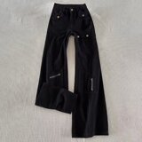 重工大口袋工装裤男女拼接水洗解构褶皱宽松伞兵裤513CK2223P53，男装工装外套，星座513A