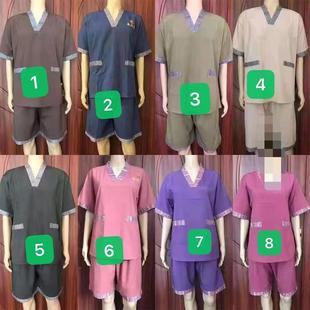 汗蒸服浴服 富贵花情侣桑拿衣服涤棉面料 高端苎麻加厚男女款