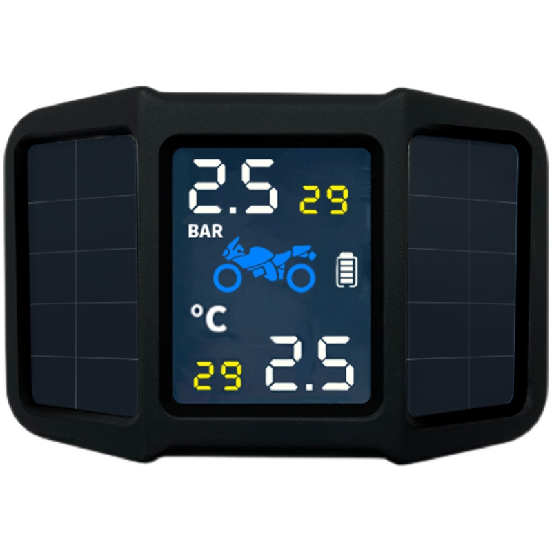 摩托车胎压监测器无线外置内置A电动机车高精度太阳能充电防水尘