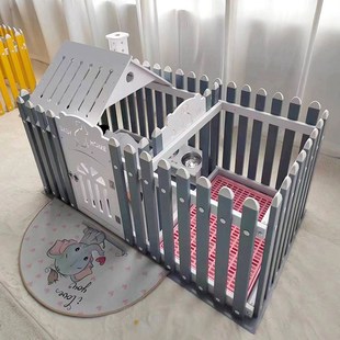 宠物围栏狗笼子室内小型犬格栅栏阳台泰迪比熊隔离V小狗圈养猫狗