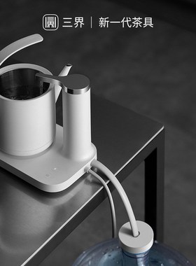 三界D2-Q青g春版电热水壶自动上水烧水壶304不锈钢二合一快速壶