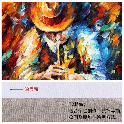 中盛画材 加厚亚j麻混纺中粗涂层油画布油画框油画颜料油画用品T2