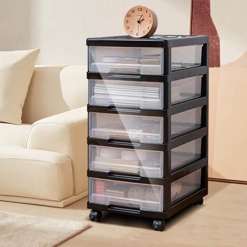 访客FK办公室桌面文件盒收纳柜子抽E屉式多层架整理箱塑料储物柜