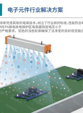 TRONOVO埃用TR705t6电子除尘自动工业静电消除器离子风棒纸质印刷