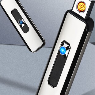 双面点充电打火机电子防风点烟器_W USB上推按键款 下单立减50h