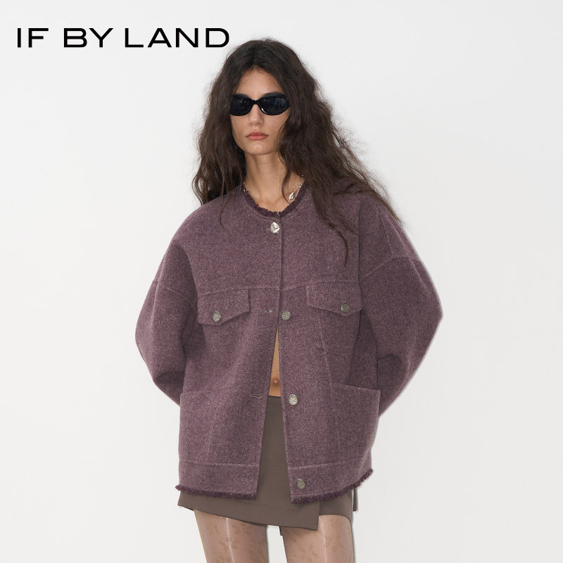 IFBYLAND双面呢廓形休闲外套