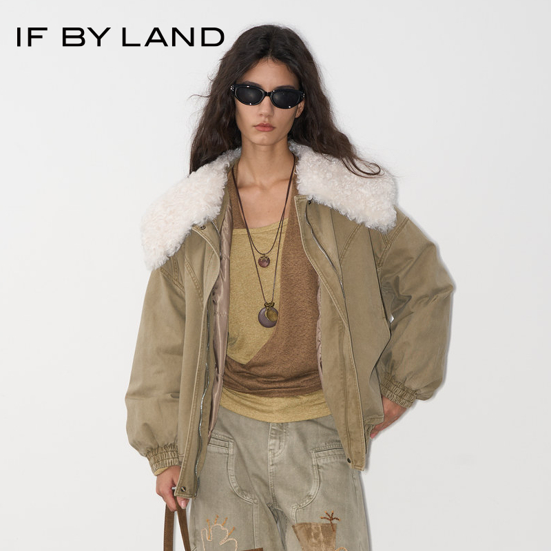 IFBYLAND羽绒外套上衣卡其色