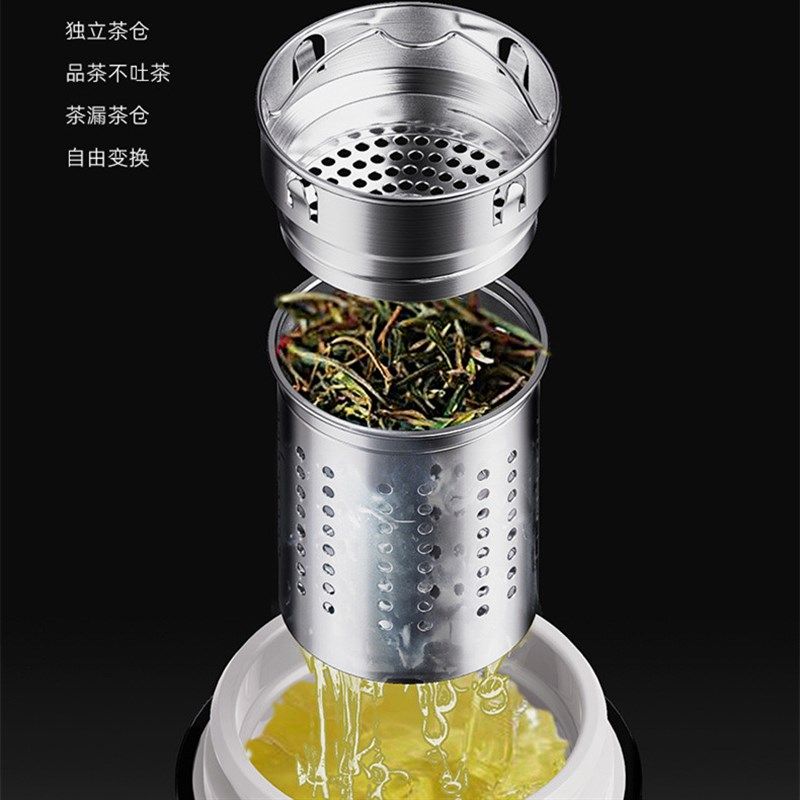 适用于奔驰AMG巴博斯迈巴赫车载一键开盖茶水分离玻X璃杯防摔水杯,餐饮具,玻璃杯,淘宝优惠券,粉丝福利购,淘宝优惠卷