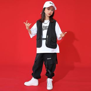 少儿街舞服装 男童 街舞套装 儿童嘻哈潮服hiphop演出服宽松帅气夏季